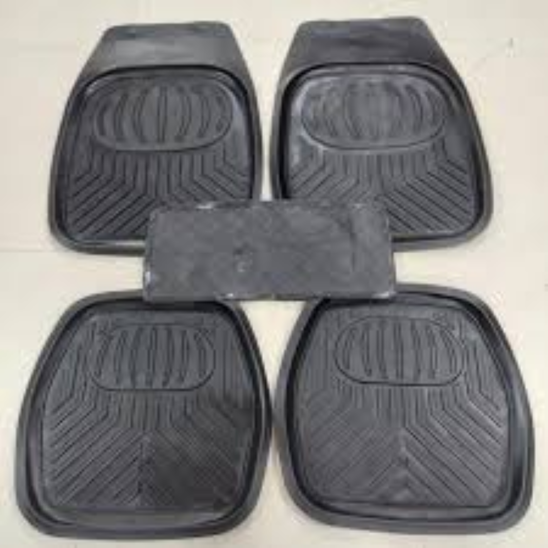 CLASSIC UNI CAR MAT  BLACKBEIGEGREY 5PC SET